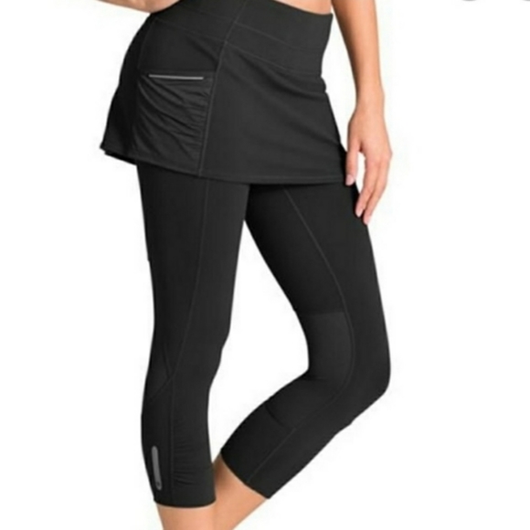 Athleta Acceleration 2 in 1 Capri Black SP nwt - Picture 2 of 12